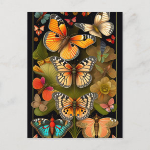 The Butterflies   Modern Haeckel  Postcard
