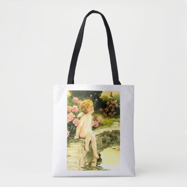 THE BUTTERFLY Bessie Pease Gutmann Art  Tote Bag (Front)