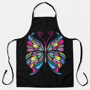 the butterfly design apron