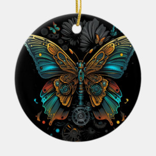 the butterfly design ceramic tree decoration