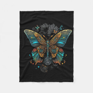 the butterfly design fleece blanket