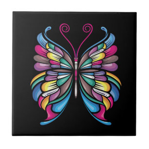 the butterfly design tile