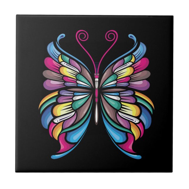 the butterfly design tile (Front)