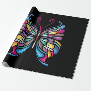 the butterfly design wrapping paper