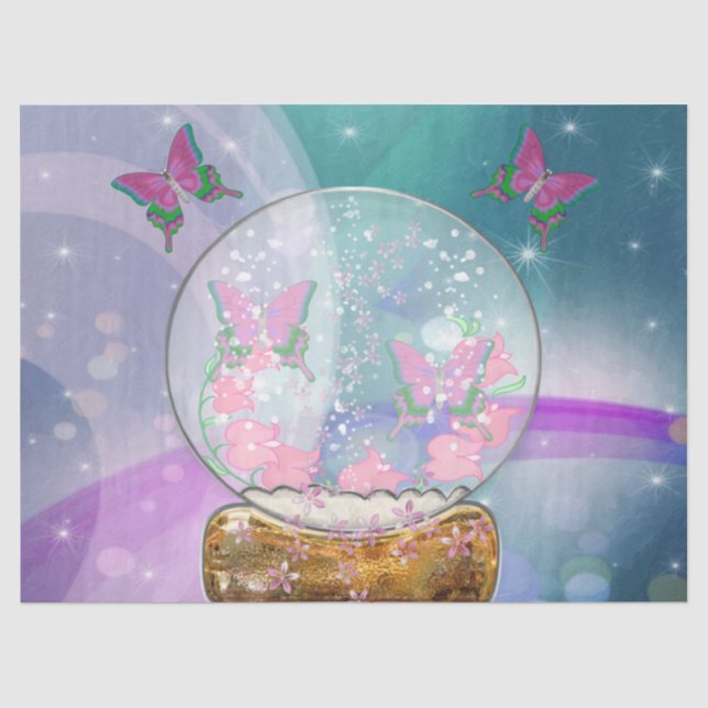 The Butterfly Globe Tissue Paper (Front)