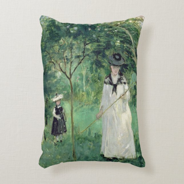 The Butterfly Hunt, 1874 Decorative Cushion (Front(Vertical))