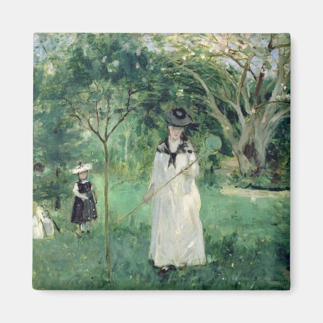 The Butterfly Hunt, 1874 Magnet (Front)