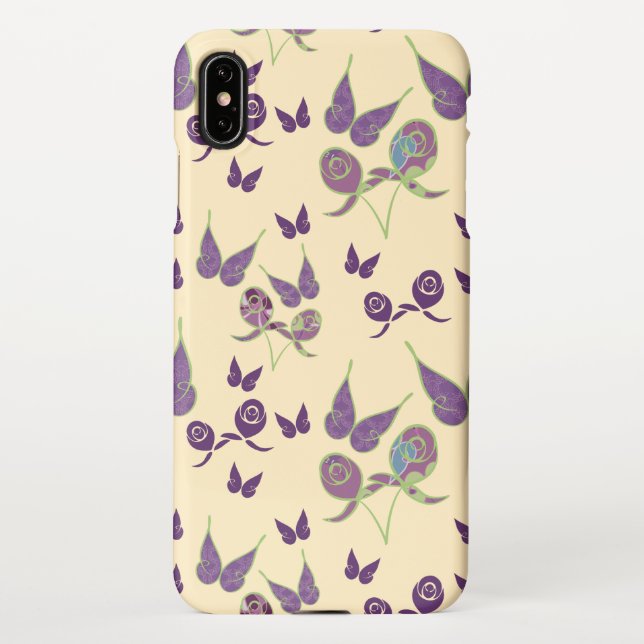 The Butterfly Joy in Cream iPhone XS Max Case (Back)