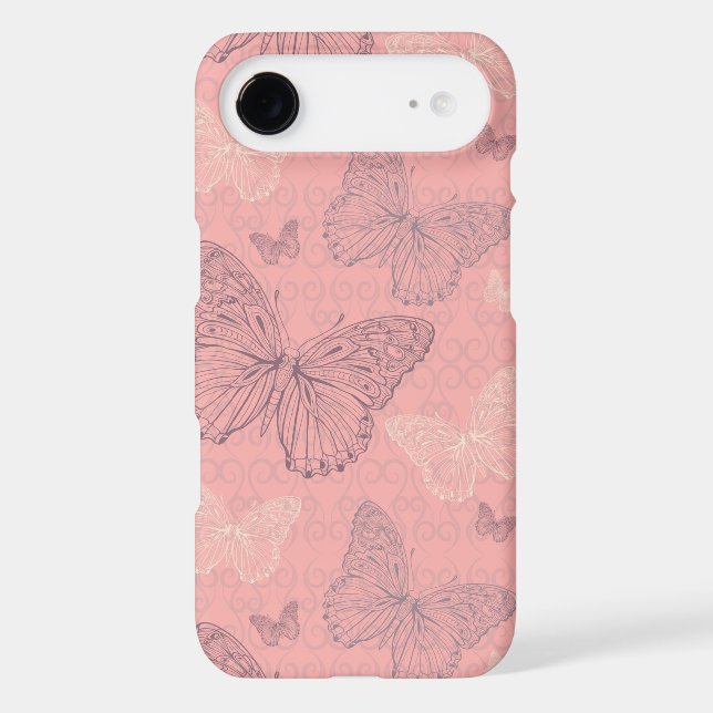 The Butterfly Pink Case-Mate iPhone Case (Back)