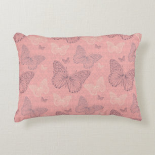 The Butterfly Pink Decorative Cushion
