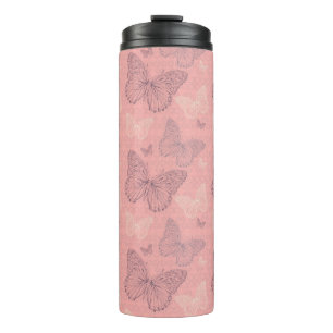 The Butterfly Pink Thermal Tumbler