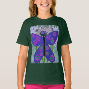 The Butterfly With An Attitude! Girls T-Shirt