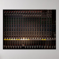 The button on the audio mixer