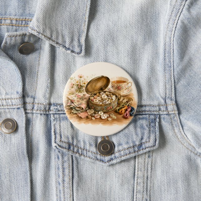 The Button Tin Button (In Situ)