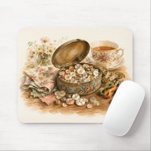 The Button Tin Mouse Mat
