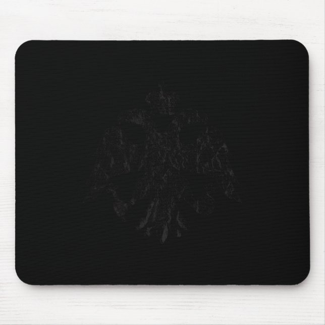 The byzantine double-headed eagle heart – heraldic mouse mat (Front)