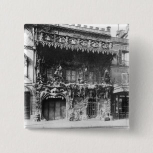The Cabaret de 'l'Enfer' in Paris 15 Cm Square Badge