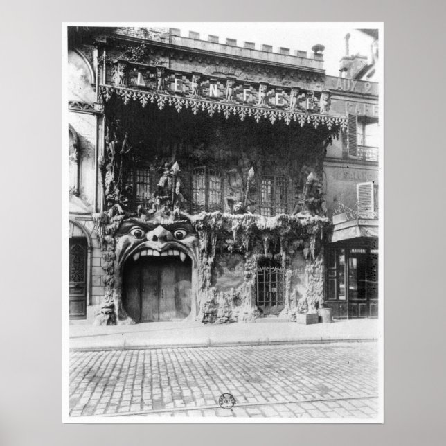 The Cabaret de 'l'Enfer' in Paris Poster (Front)