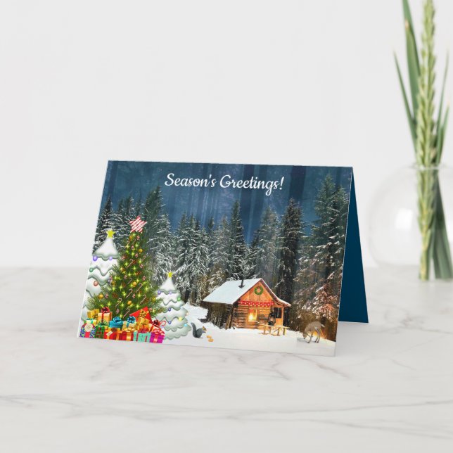 The Cabin Christmas  Card (Front)