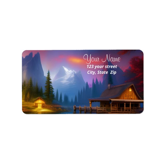 The Cabin in the Cove N the Moon  Label (Front)