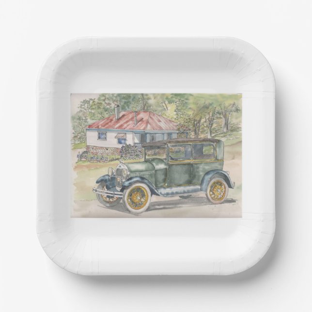 The Cabin Paper Plate (Front)