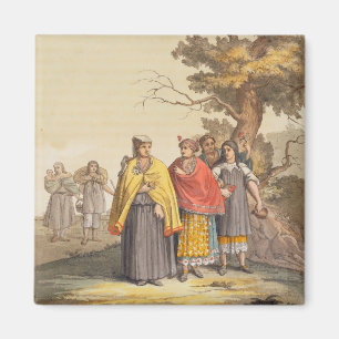 The Caciche Indians in Traditional Costumes, Nova Magnet
