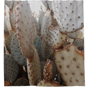 THE CACTUS CLOSE-UP VIEW SHOWER CURTAIN