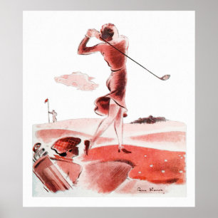 The Caddy's Tip - Vintage 1937 Golf Print
