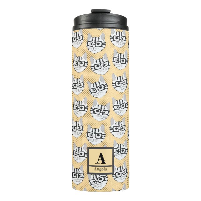 The Cadstudios  Beige Thermal Tumbler (Front)