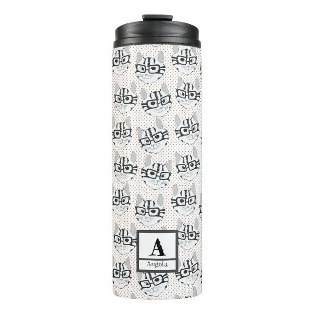 The Cadstudios White Thermal Tumbler (Front)