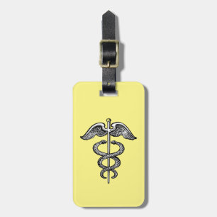 The Caduceus Luggage Tag