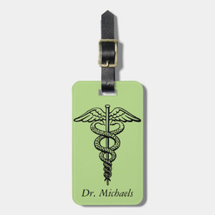The Caduceus Symbol Luggage Tag