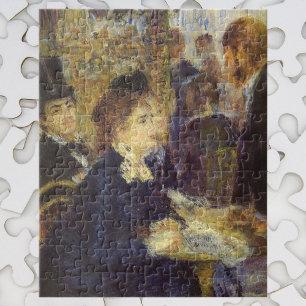 The Cafe by Pierre Renoir, Vintage Impressionism Jigsaw Puzzle