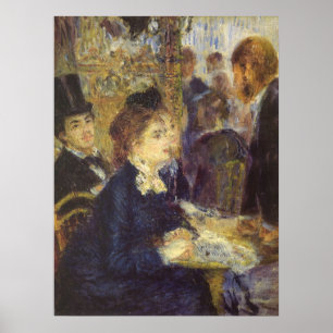 The Cafe by Pierre Renoir, Vintage Impressionism Poster