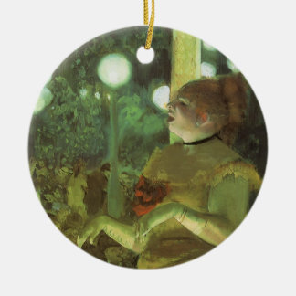 The Cafe Concert by Edgar Degas, Vintage Fine Art Ceramic Tree Decoration