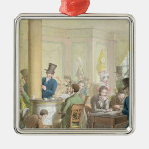 The Cafe de Commerce, from 'Tableau de Paris' Metal Tree Decoration