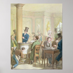 The Cafe de Commerce, from 'Tableau de Paris' Poster