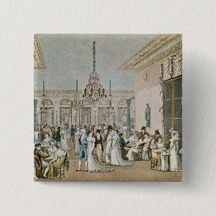 The Cafe Frascati in 1807 15 Cm Square Badge