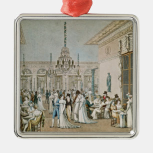 The Cafe Frascati in 1807 Metal Tree Decoration