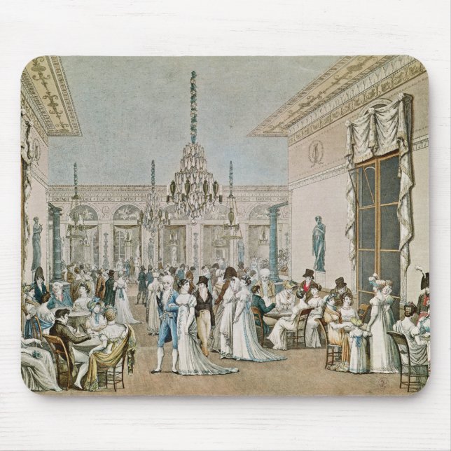 The Cafe Frascati in 1807 Mouse Mat (Front)