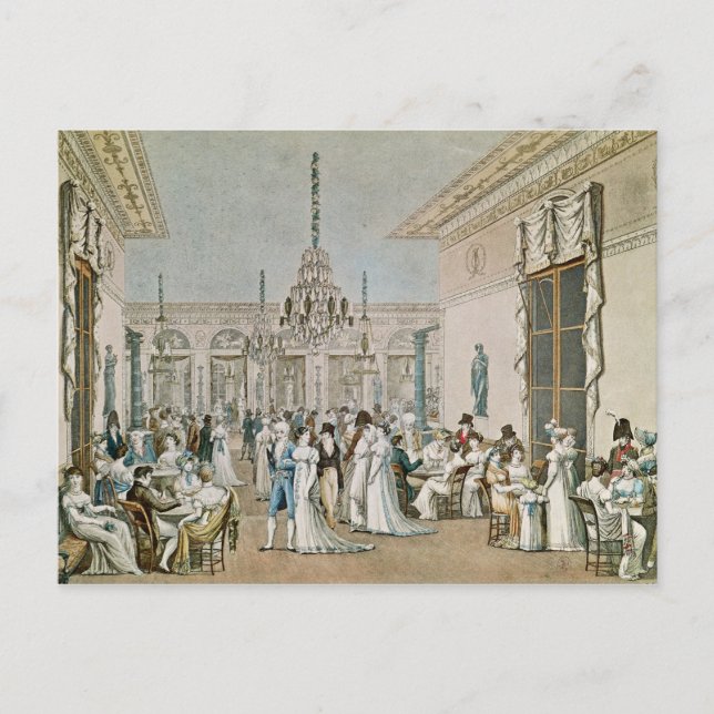 The Cafe Frascati in 1807 Postcard (Front)
