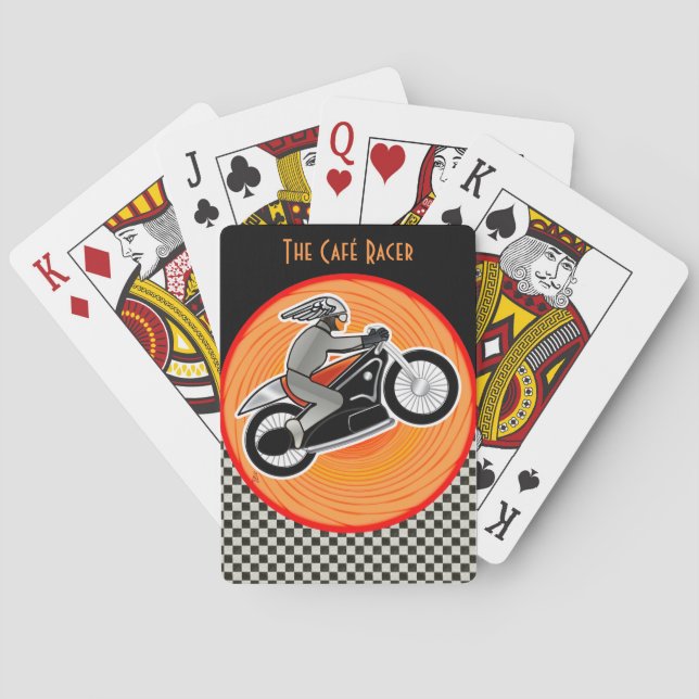 The Café Racer (Poker Deck) Playing Cards (Back)