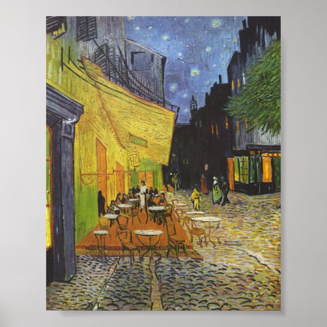 The Cafe Terrace at Night by Van Gogh Poster (Front)