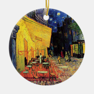 The Cafe Terrace in Arles, at Night - van Gogh Ceramic Tree Decoration