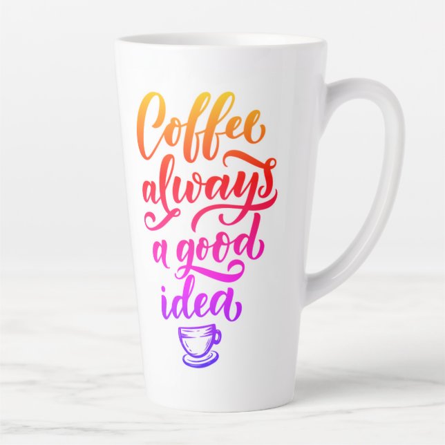 The Caffeinated Truth Latte Mug (Right)