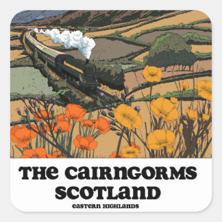 The Cairngorms Scotland Square Sticker