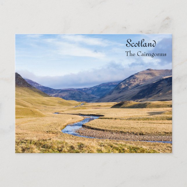 The Cairngorms Sunny Landscape Postcard (Front)