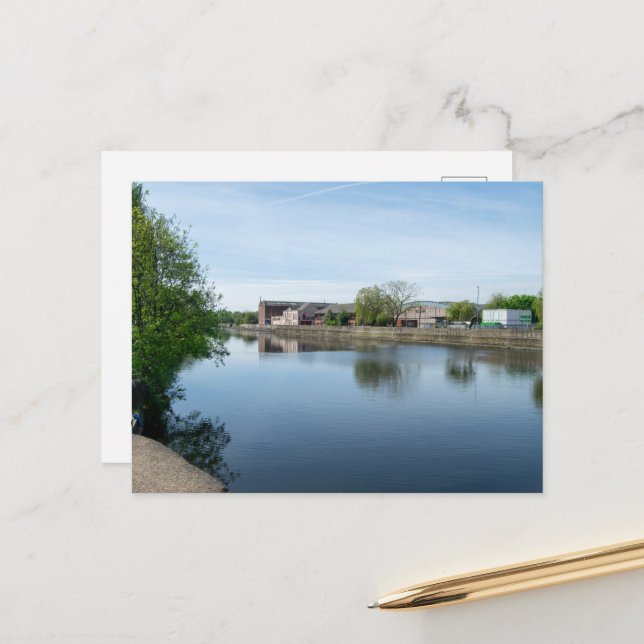 The Calder & Hebble Navigation, Wakefield Postcard (Front/Back In Situ)