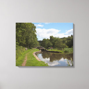 The Caldon Canal Cheddleton  Staffordshire Canvas Print