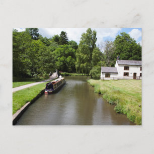 The Caldon Canal Consall Staffordshire Postcard